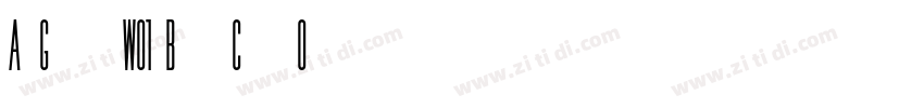 AvGardeW01 BoldCondO字体转换